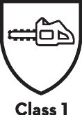 SÅGSKYDDSKLASS 1 FÖR MOTORSÅG